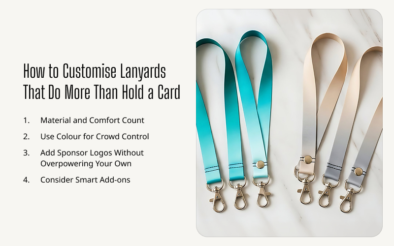 Infographics about How to Customise Lanyards